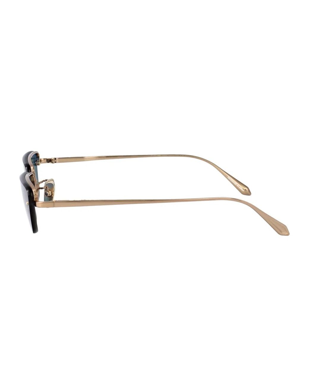 Linda Farrow Blue Lightgold/Aqua Titanium Sunglasses