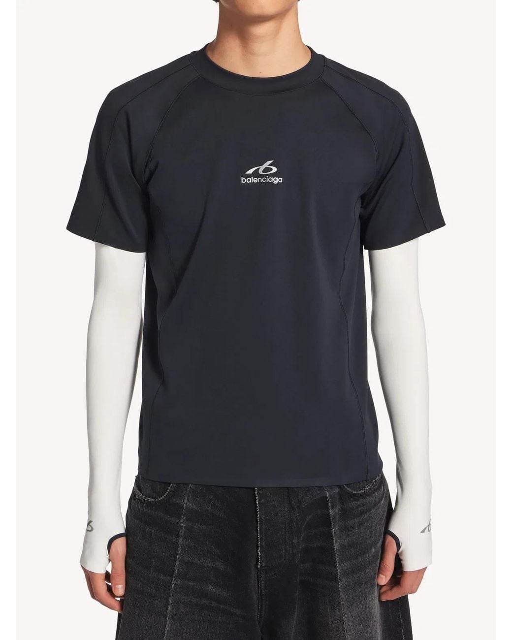 Balenciaga Black Long Sleeve T-Shirt for men