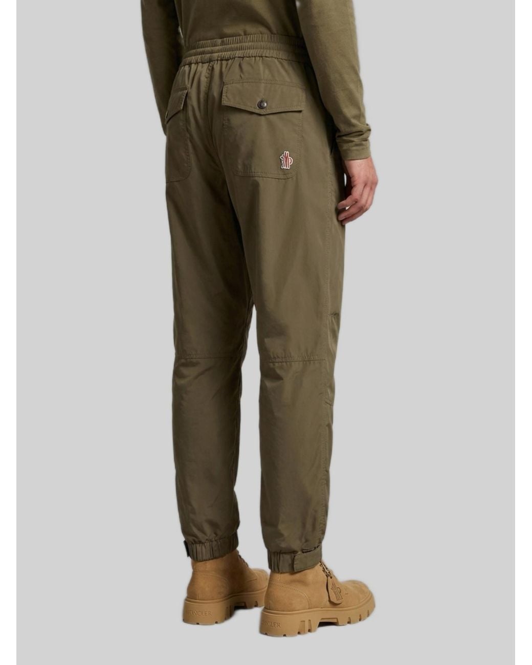 Moncler Green Sports Trousers for men