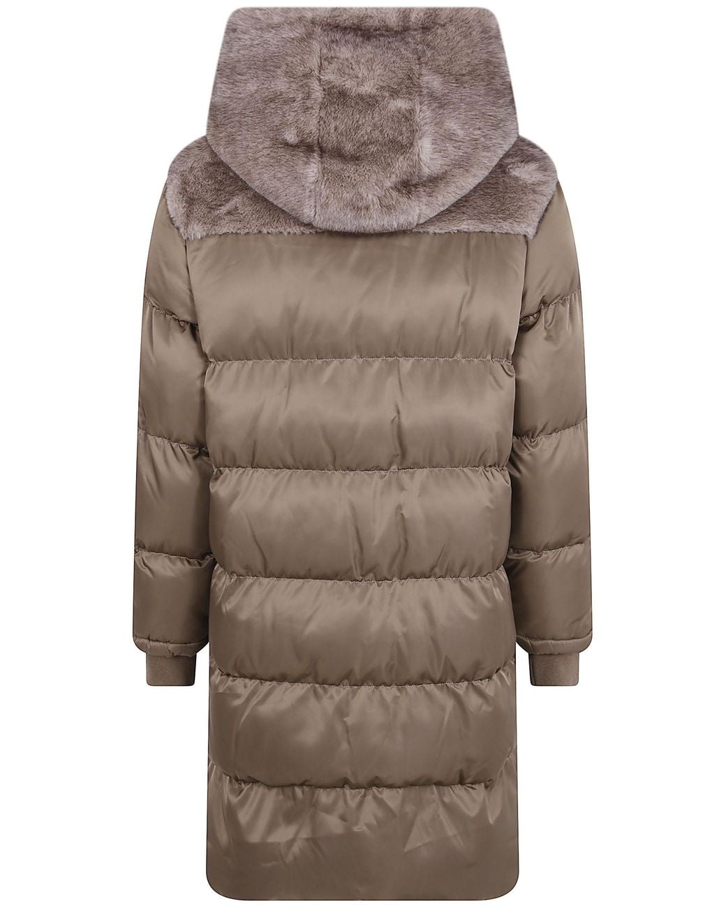 Betta Corradi Brown "Dudu" Hooded Puffer Coat