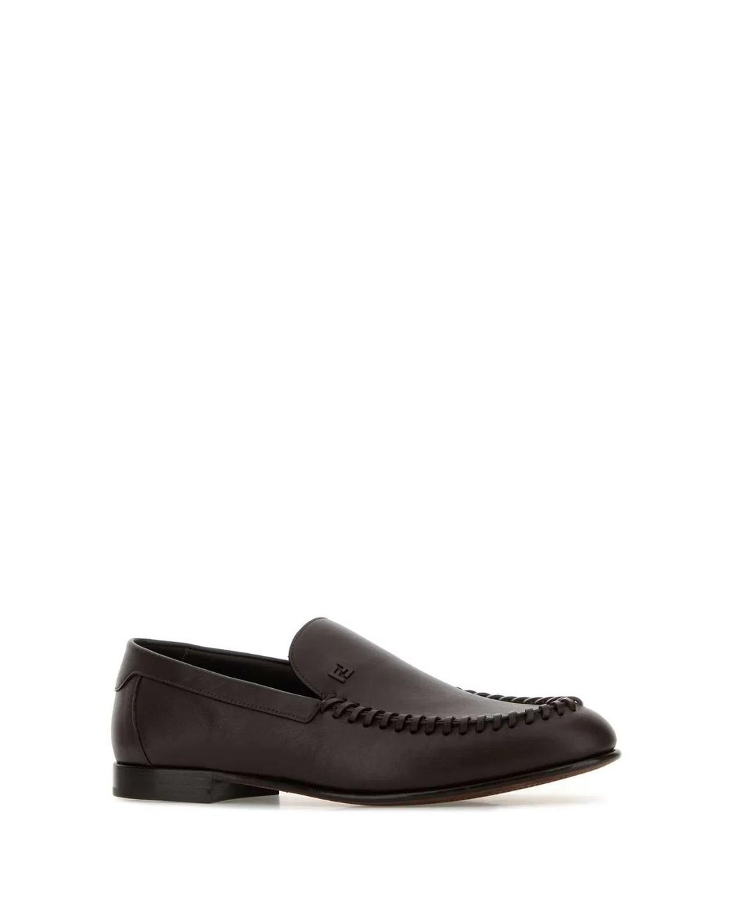 Fendi White Loafer Vitello C/Infil.Pelle for men