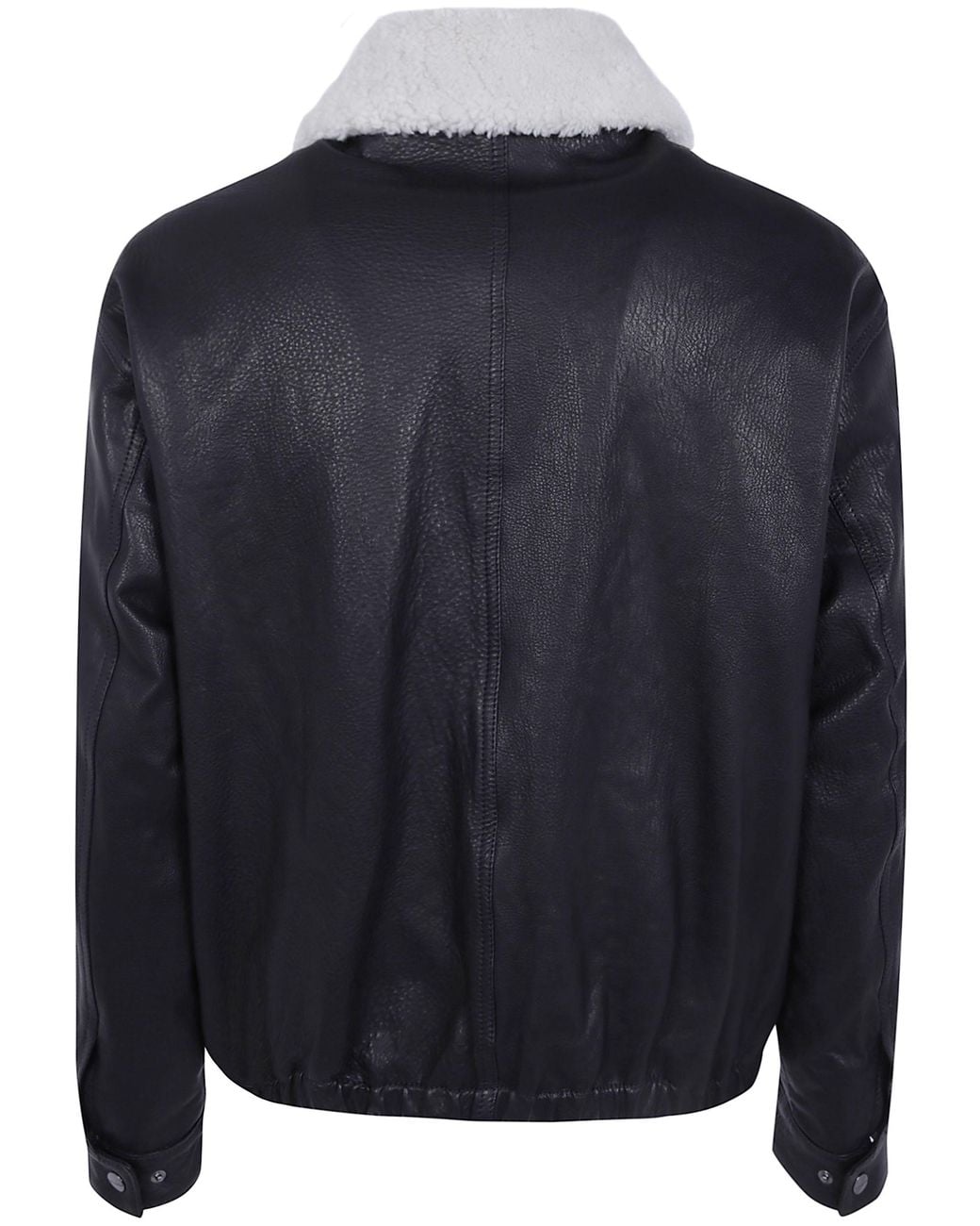 Giorgio Brato Blue Leather Jacket for men