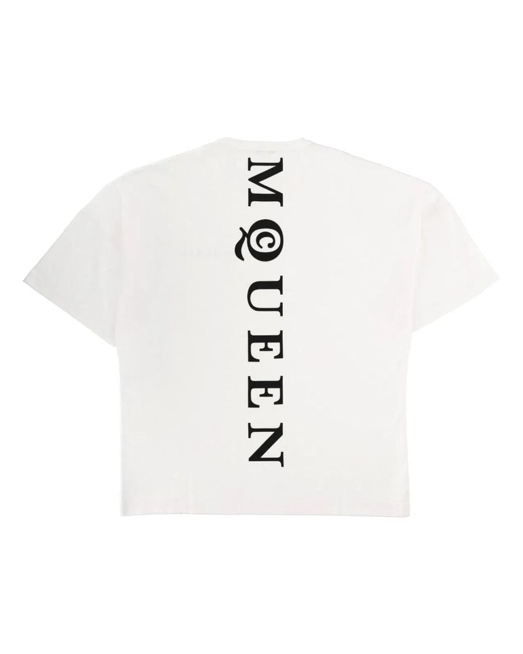 McQueen White T-Shirt With Logo for men