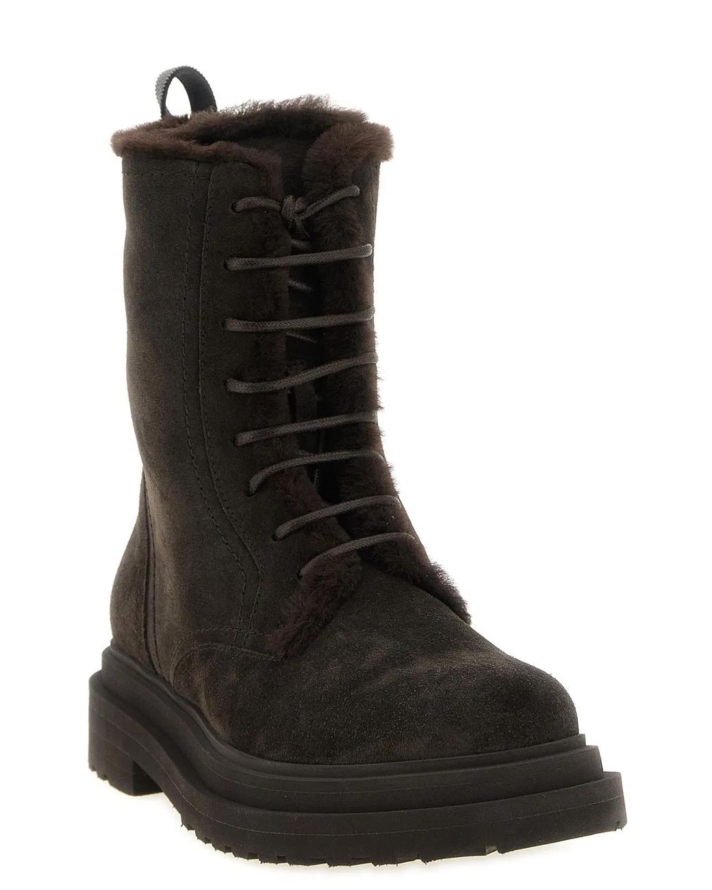 Brunello Cucinelli Black 'Precious Loop' Ankle Boots