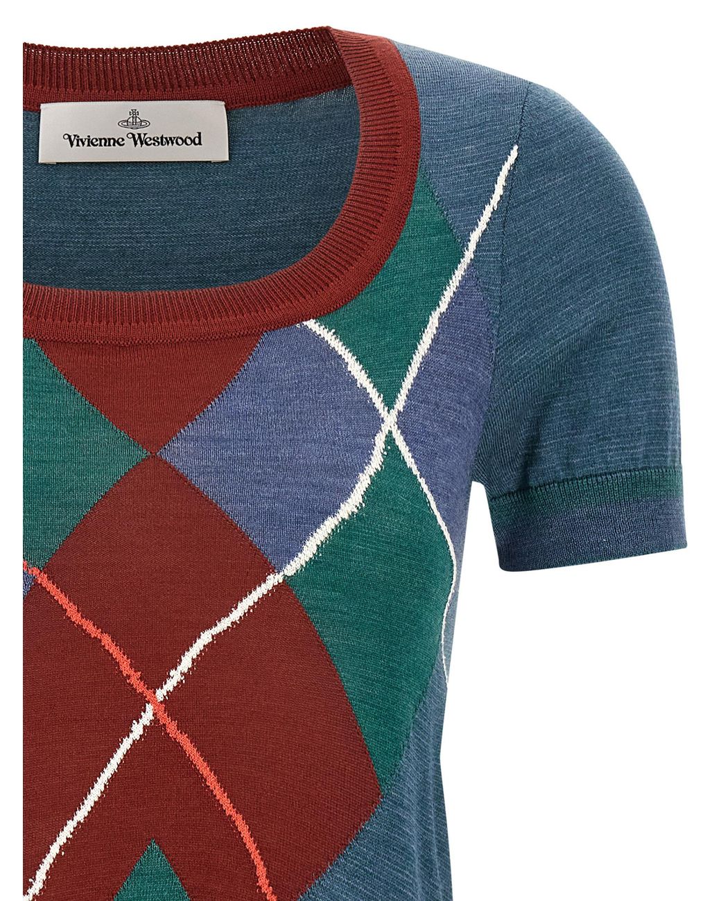 Vivienne Westwood Blue 'Argyle' Sweater