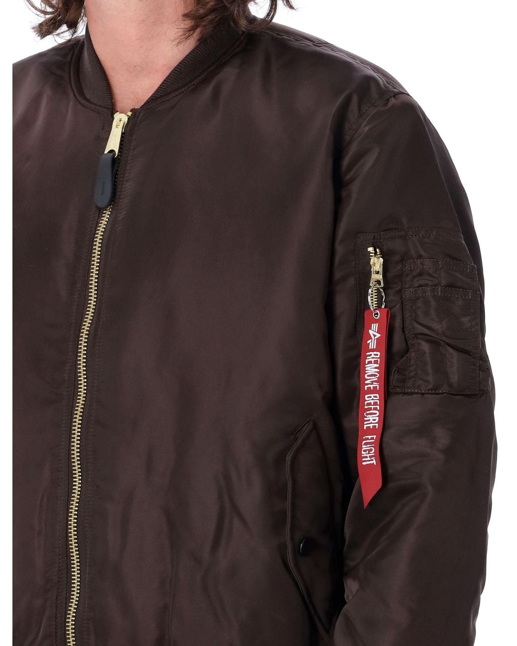 Alpha Industries Black Ma-1 Heritage Bomber for men