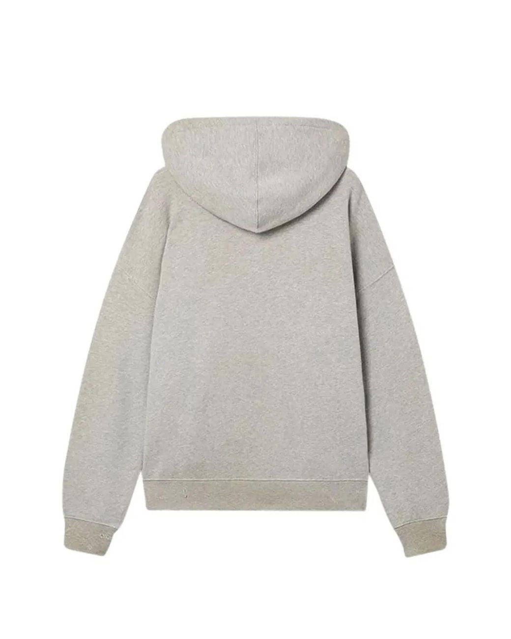 Golden Goose Deluxe Brand White "Journey" Hoodie Slub Cotton Heavy Fleece Vintage Treatment With Print