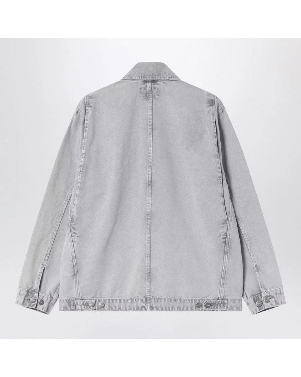 Carhartt Gray Og Arctic Jacket Chalk Wash for men