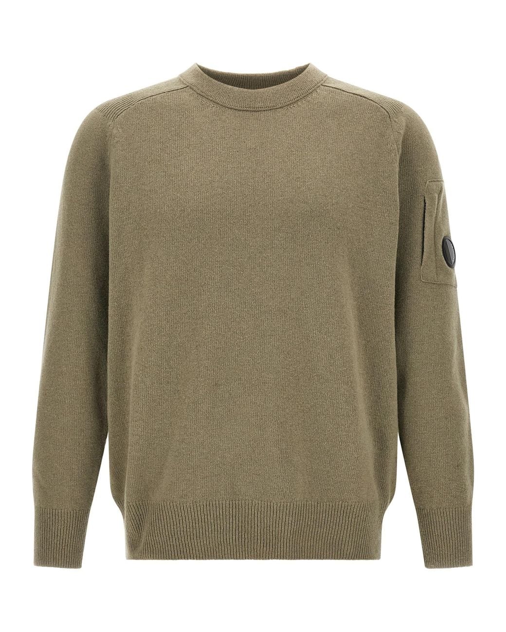 C P Company Green 'Lens' Sweater for men