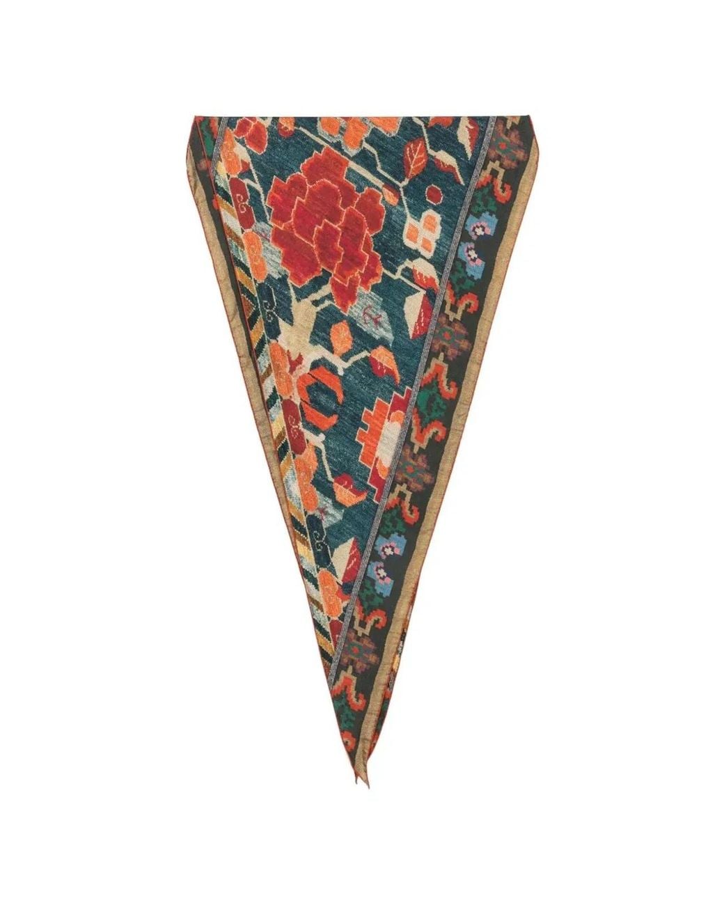 Pierre Louis Mascia Blue "Aloeuw" Cm 65X120 Scarf