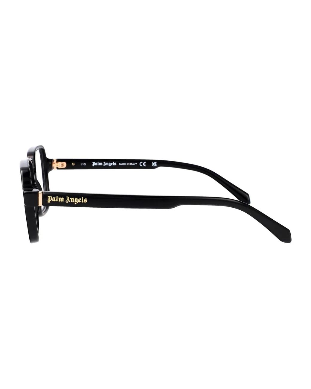 Palm Angels Black Shiny Acetate Glasses