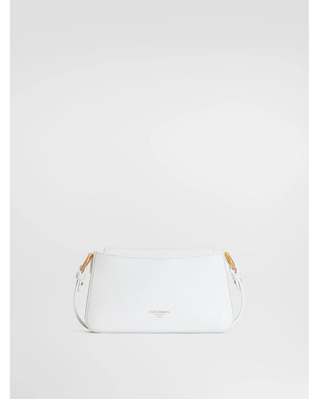 Dolce & Gabbana White Dolce & Gabbana Calfskin Phone Bag