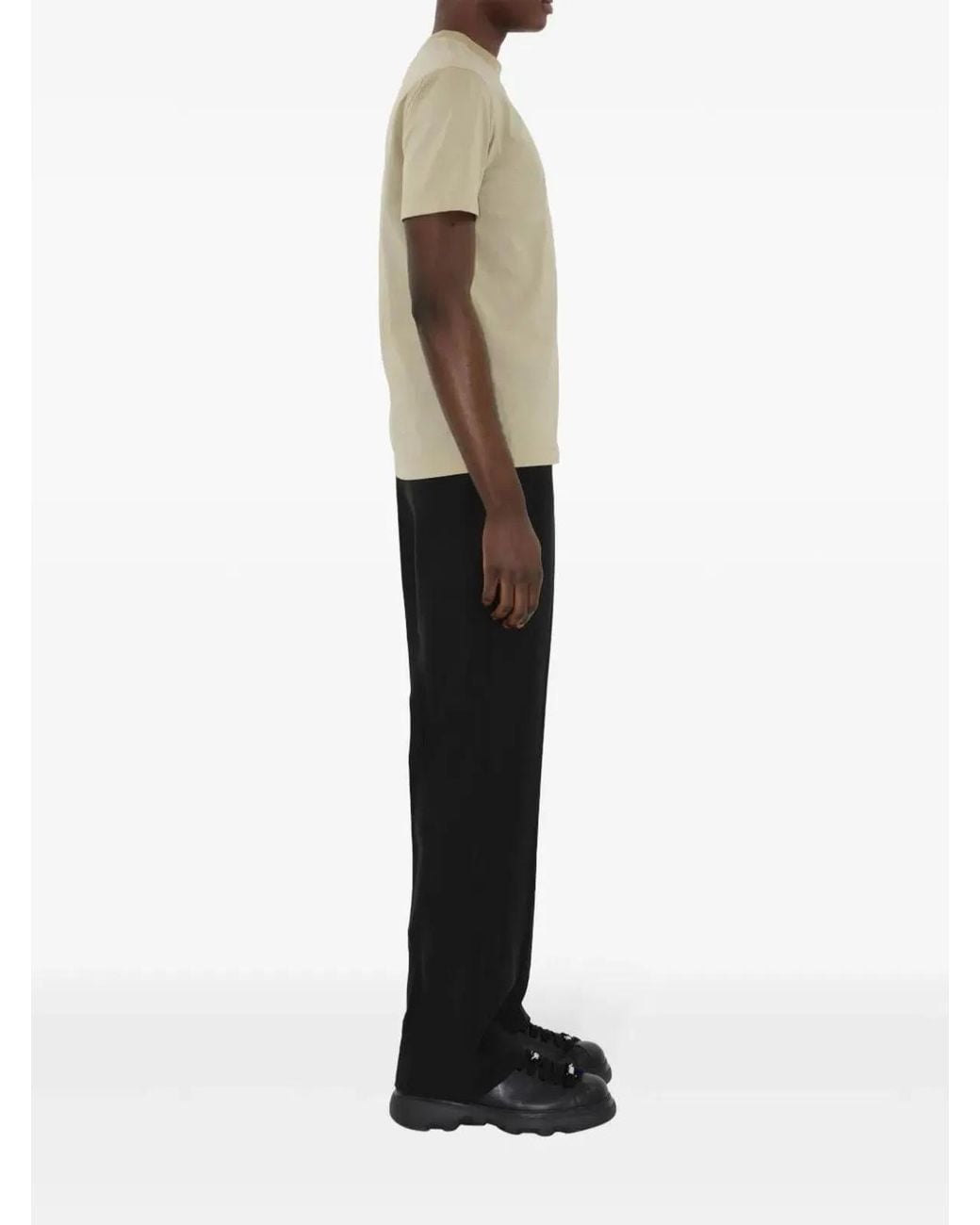 Burberry Natural Cotton T-Shirt T-Shirts And Polos for men