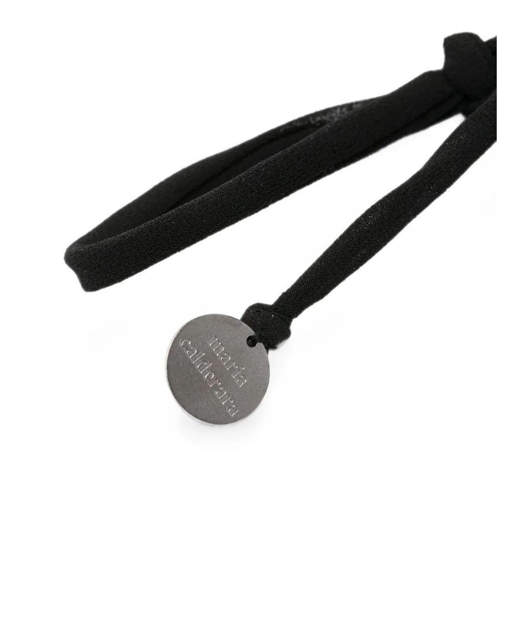 Maria Calderara Metallic Diamond Crystal Long Necklace