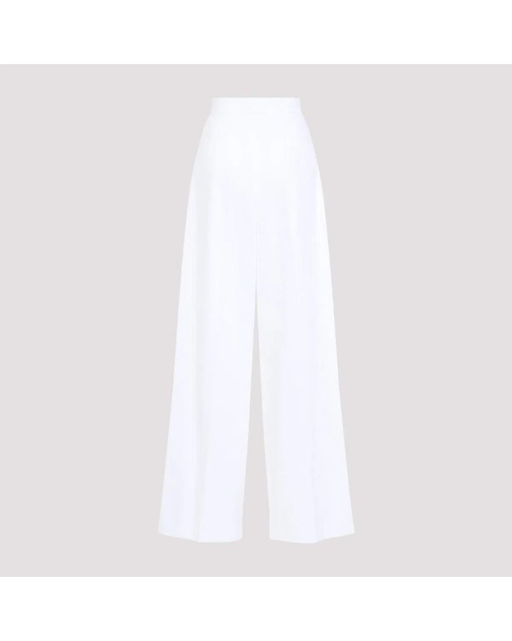 Givenchy White Wide Trousers