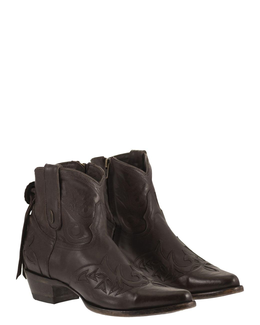 Mexicana Brown Stitched
