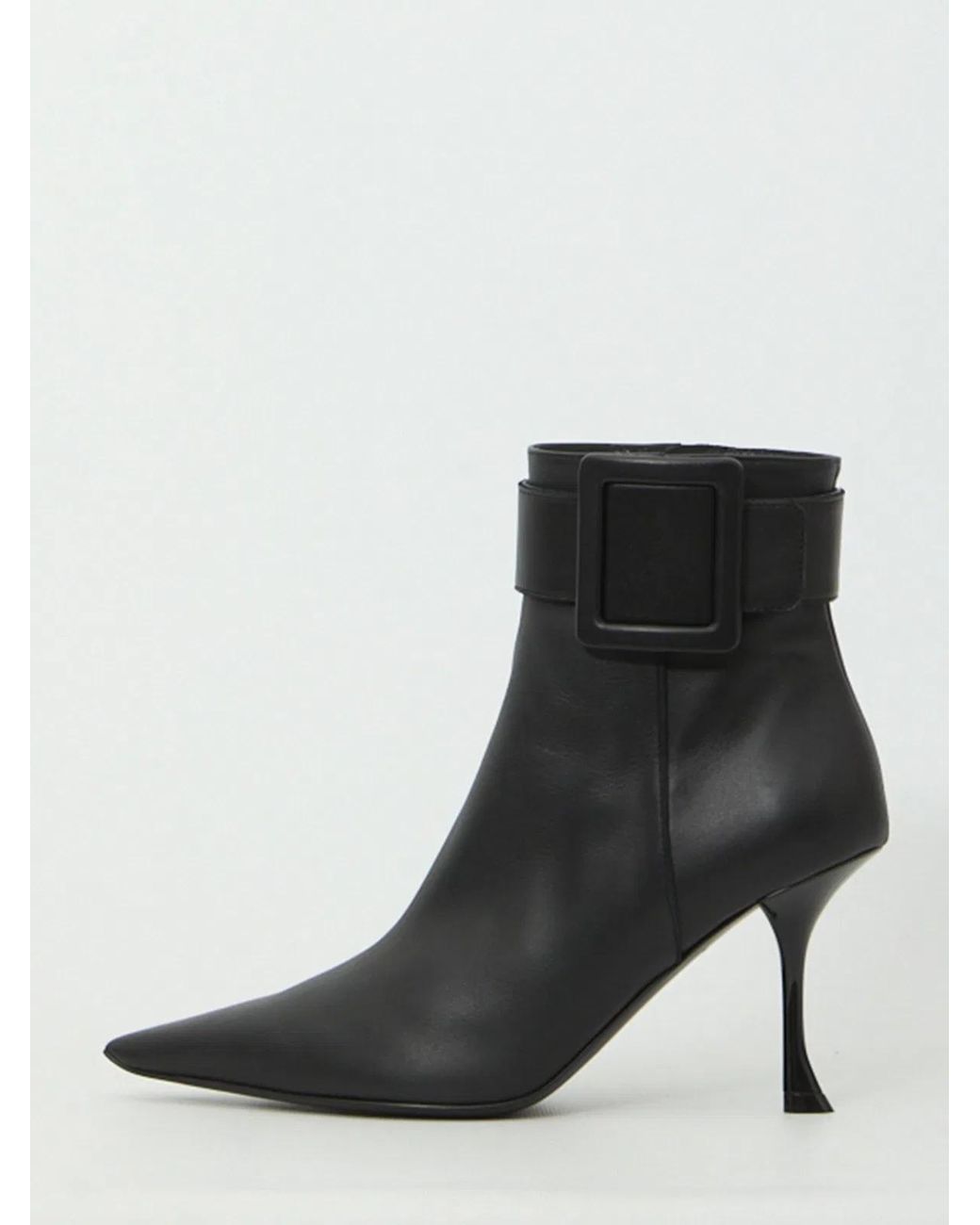 Roger Vivier Black Viv' Ville Booties