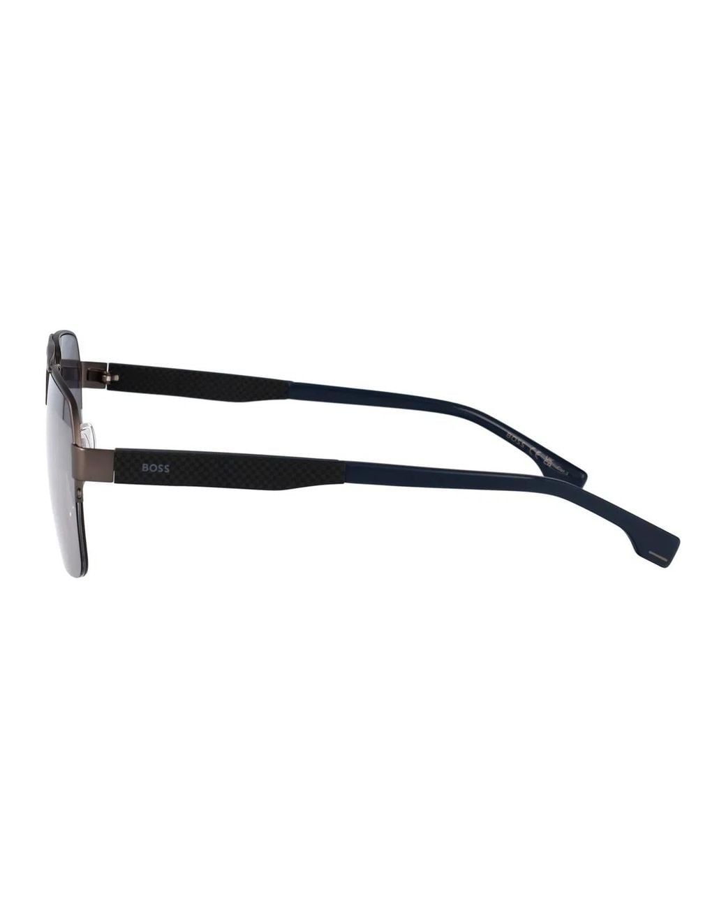 Boss Gray Stainless Steel Sunglasses for men
