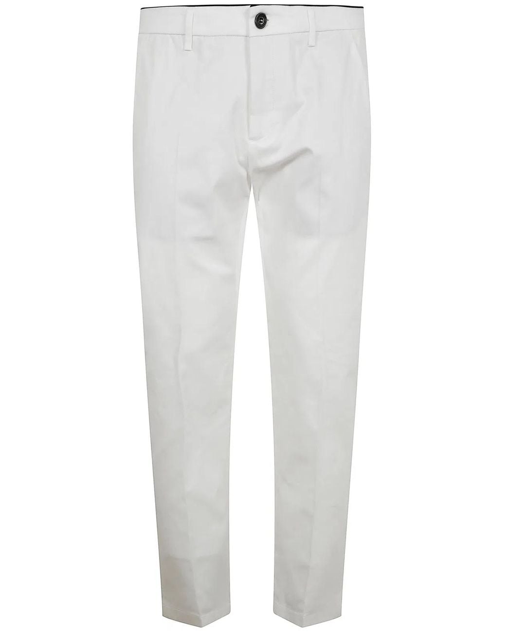 Department 5 White Chino Prince Slim Crop for men