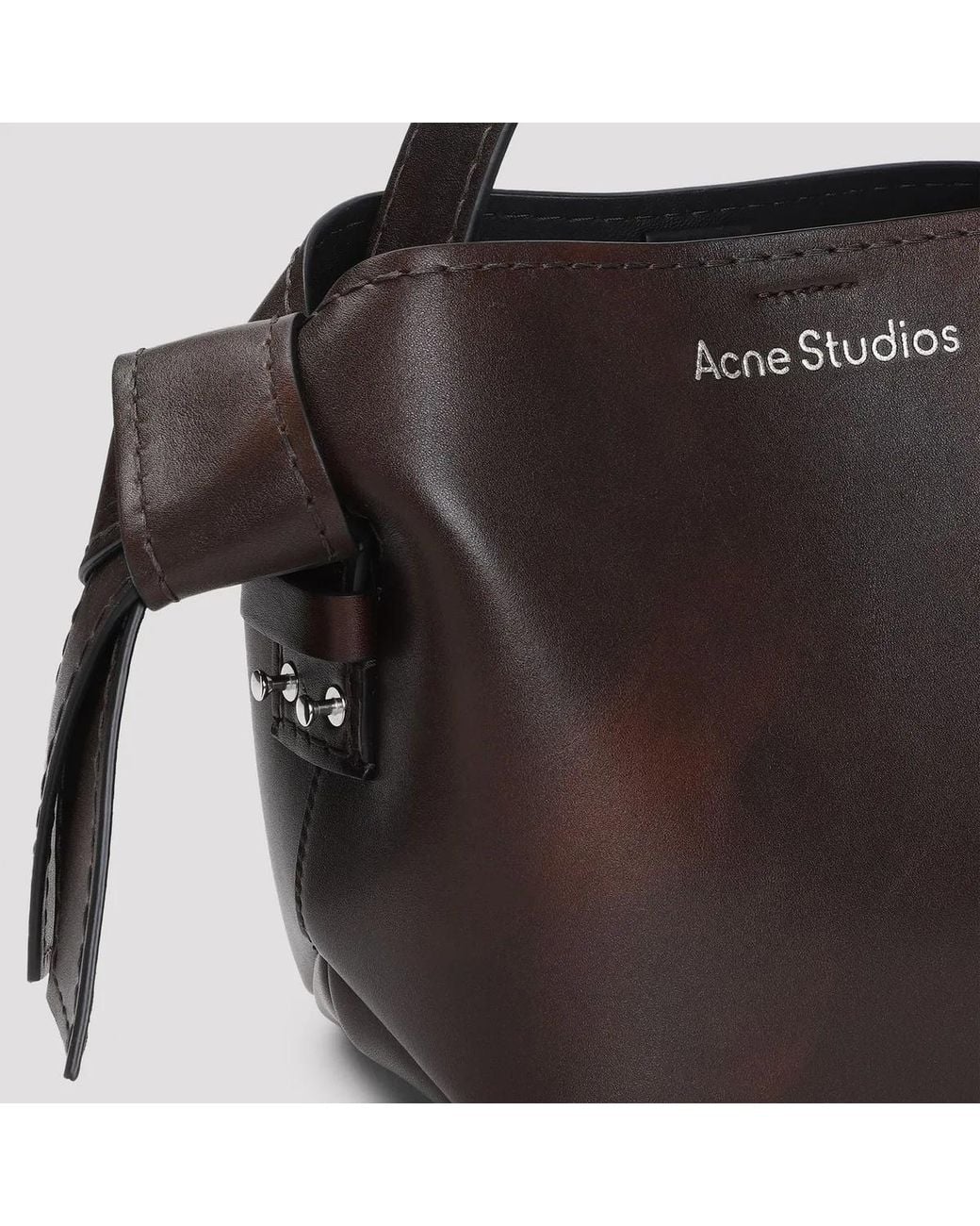 Acne Black Musubi Mini Aged R Crossbody