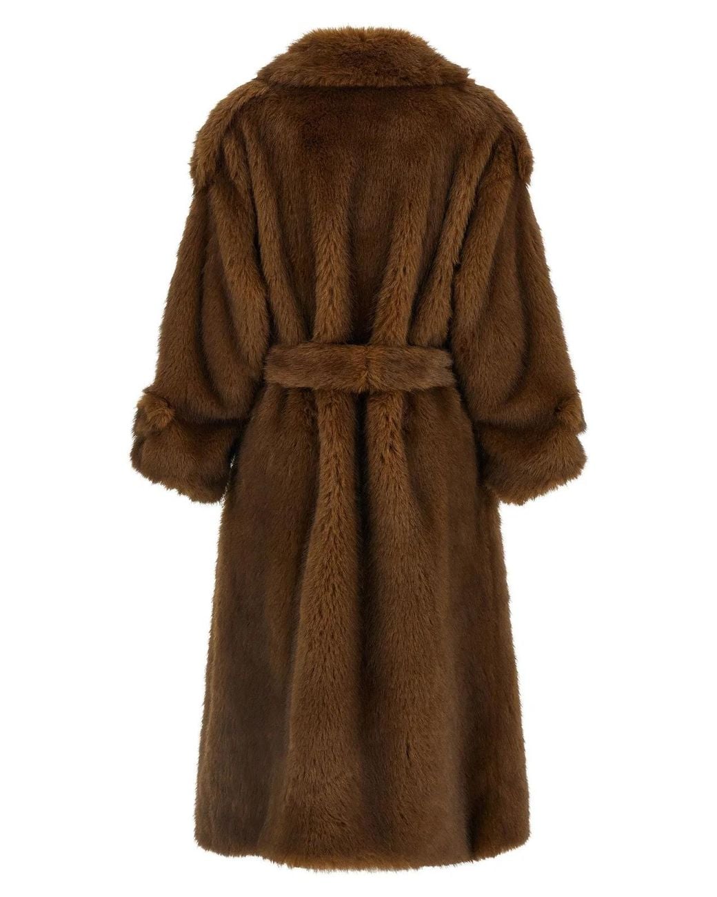BB COUTURE Brown B&B Couture 'Farrah' Eco-Fur Coat