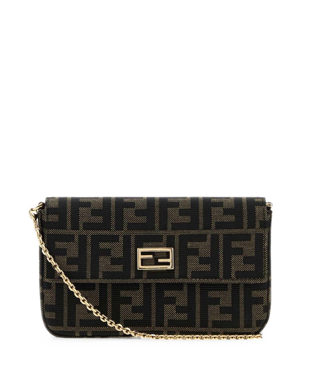 Fendi Black Wallet On Chain Sm Ff Jacq