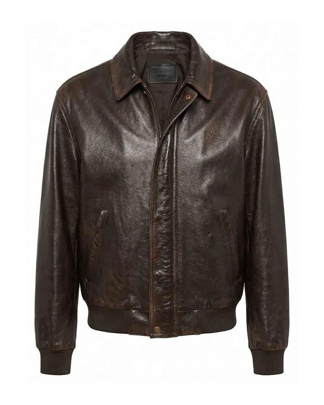 Prada Black Leather Jacket for men