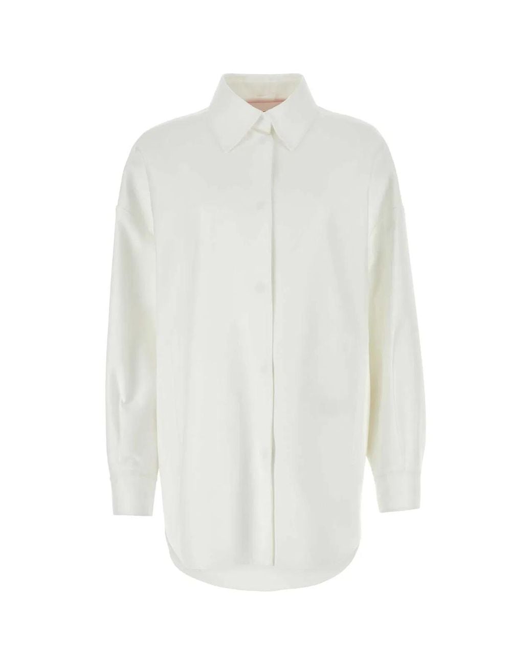 Valentino Garavani White Cotton Blend Oversize Shirt