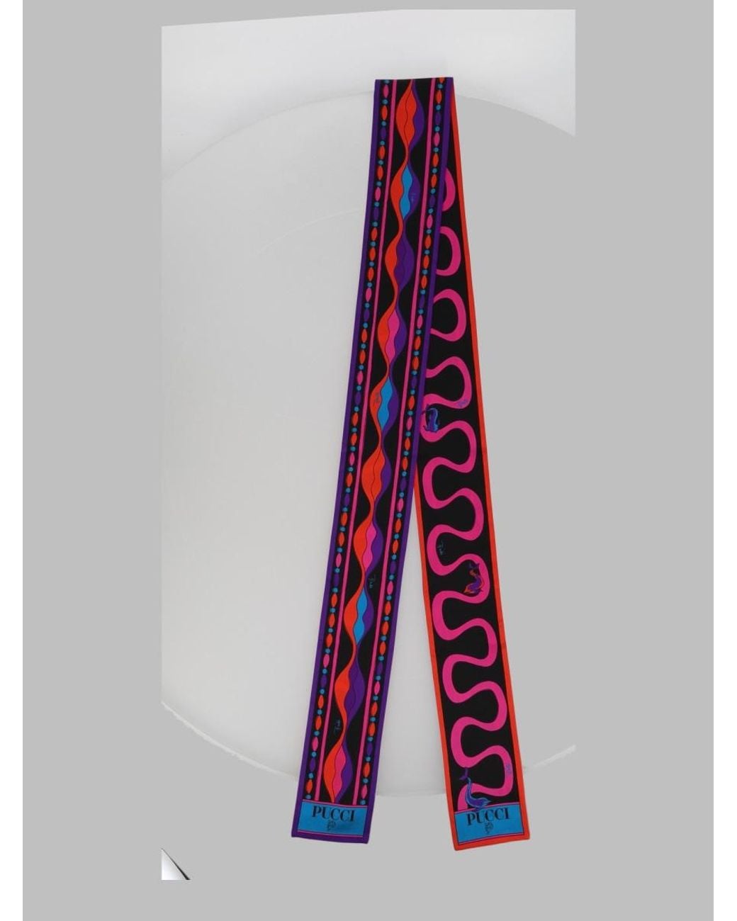 Emilio Pucci Red Silk Foulard Scarf