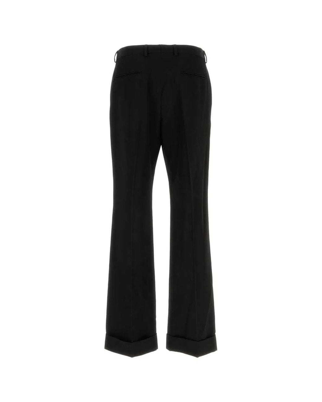 Valentino Garavani Black Wool Pant for men