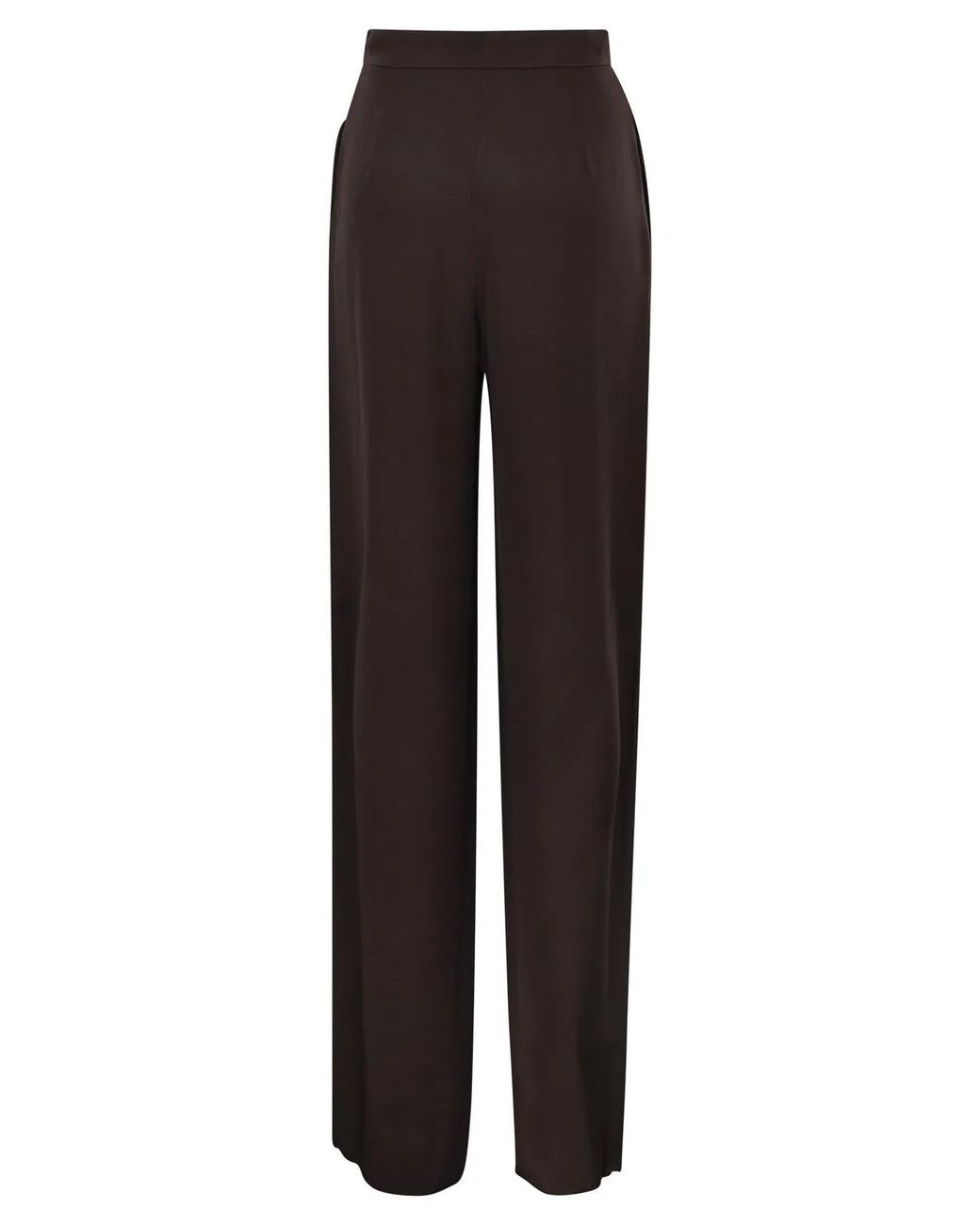 Max Mara Brown Maxmara Studio Msealpaca – Fluid Palazzo Trousers