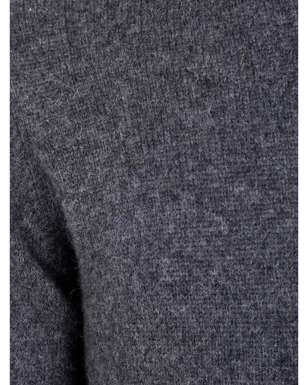 Nuur Blue Long Sleeves Swg Round Neck Sweater for men