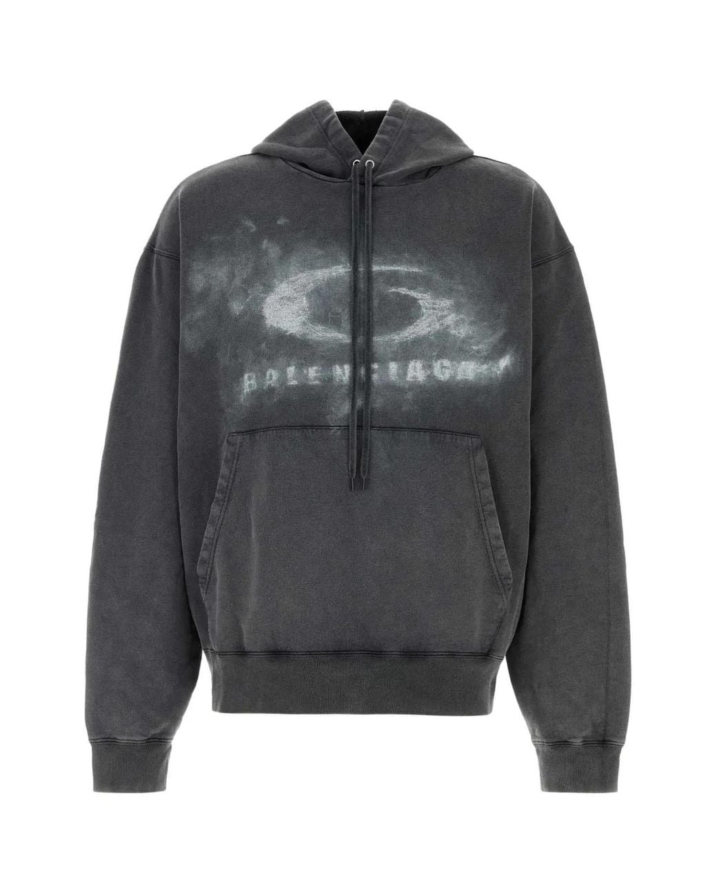 Balenciaga Gray Oversized Hoodie for men