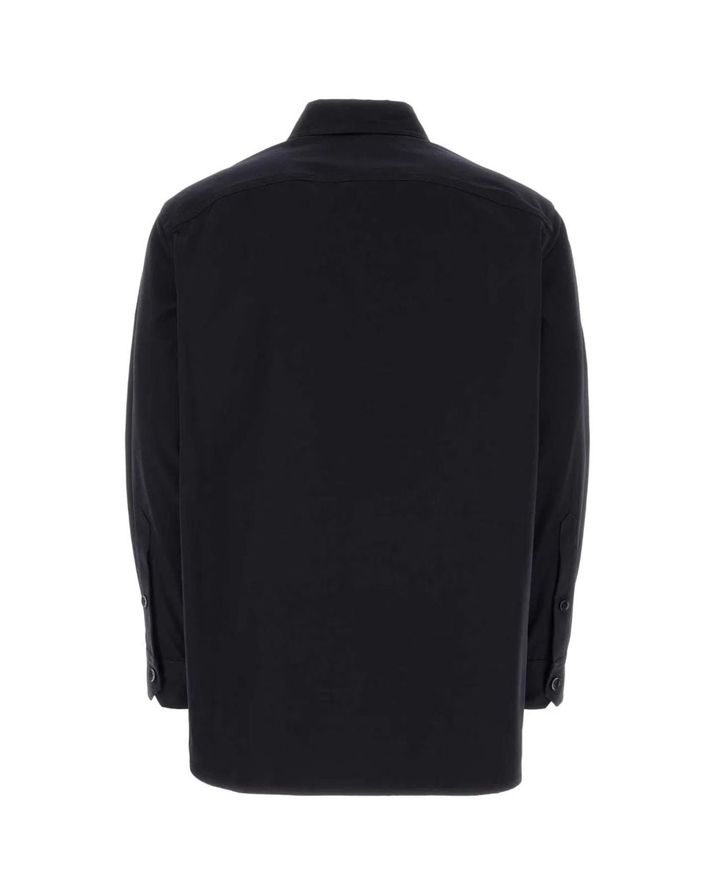 Valentino Garavani Blue Midnight Stretch Cotton Shirt for men