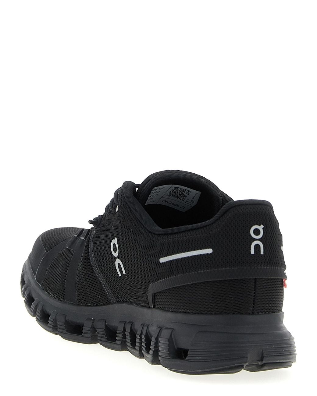 On Shoes Black Cloud 6 Sneakers Recycled Polyester for men