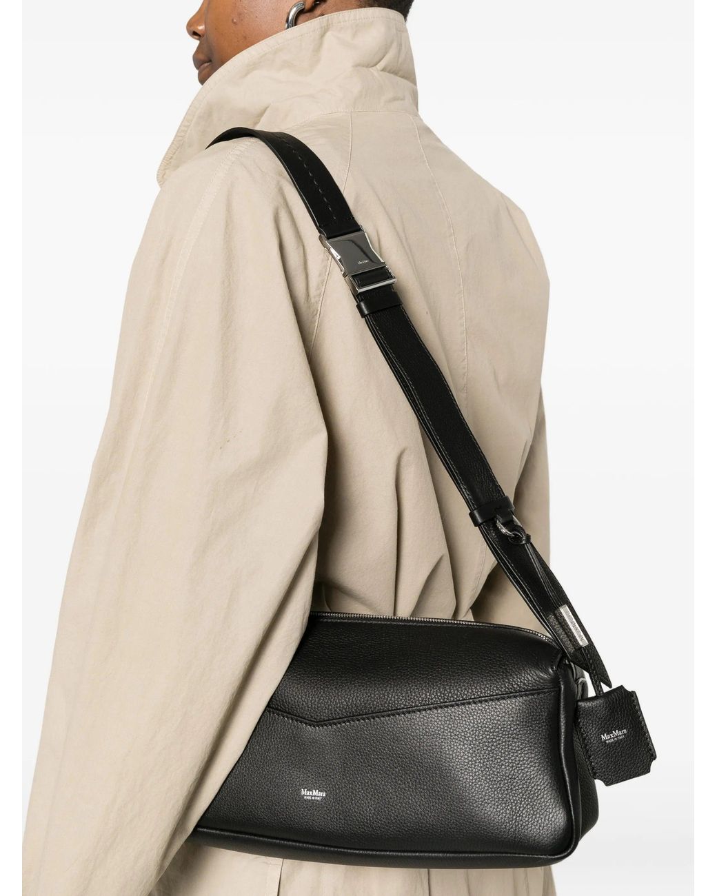 Max Mara Black Calf Leather Mxaskippers