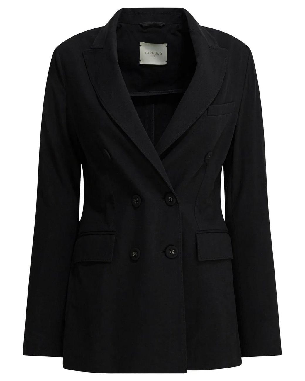 Circolo 1901 Black Cotton Elastane Jacket