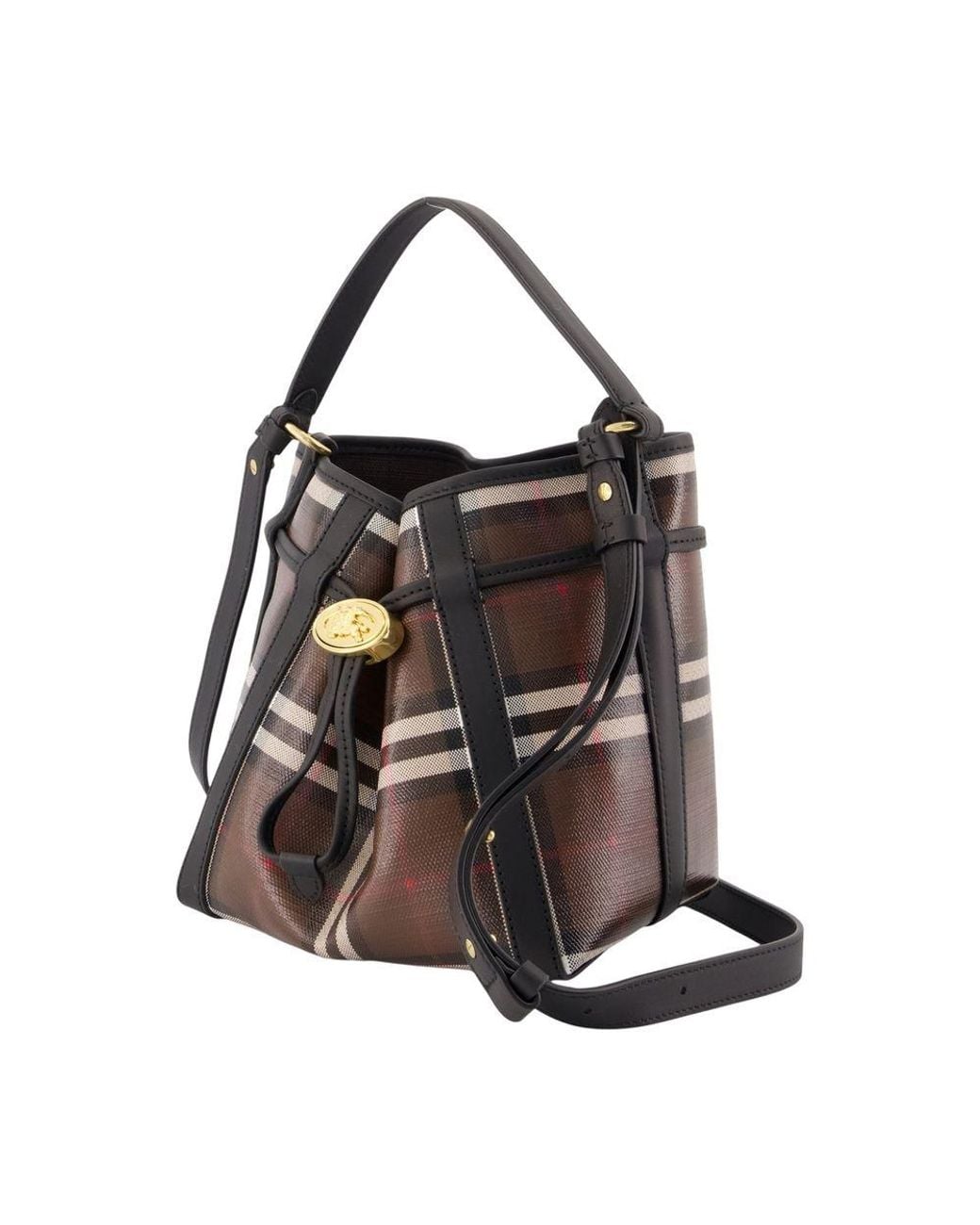 Burberry Black Ll Mini Drawstring Ysa Shoulder Bag