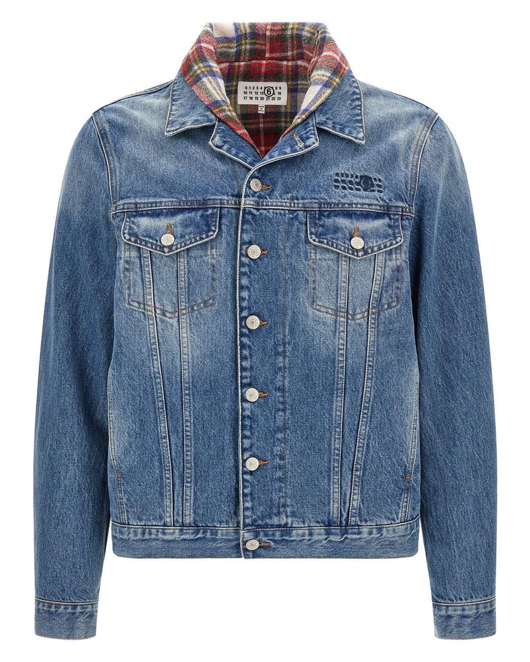MM6 by Maison Margiela Blue Denim Jacket for men