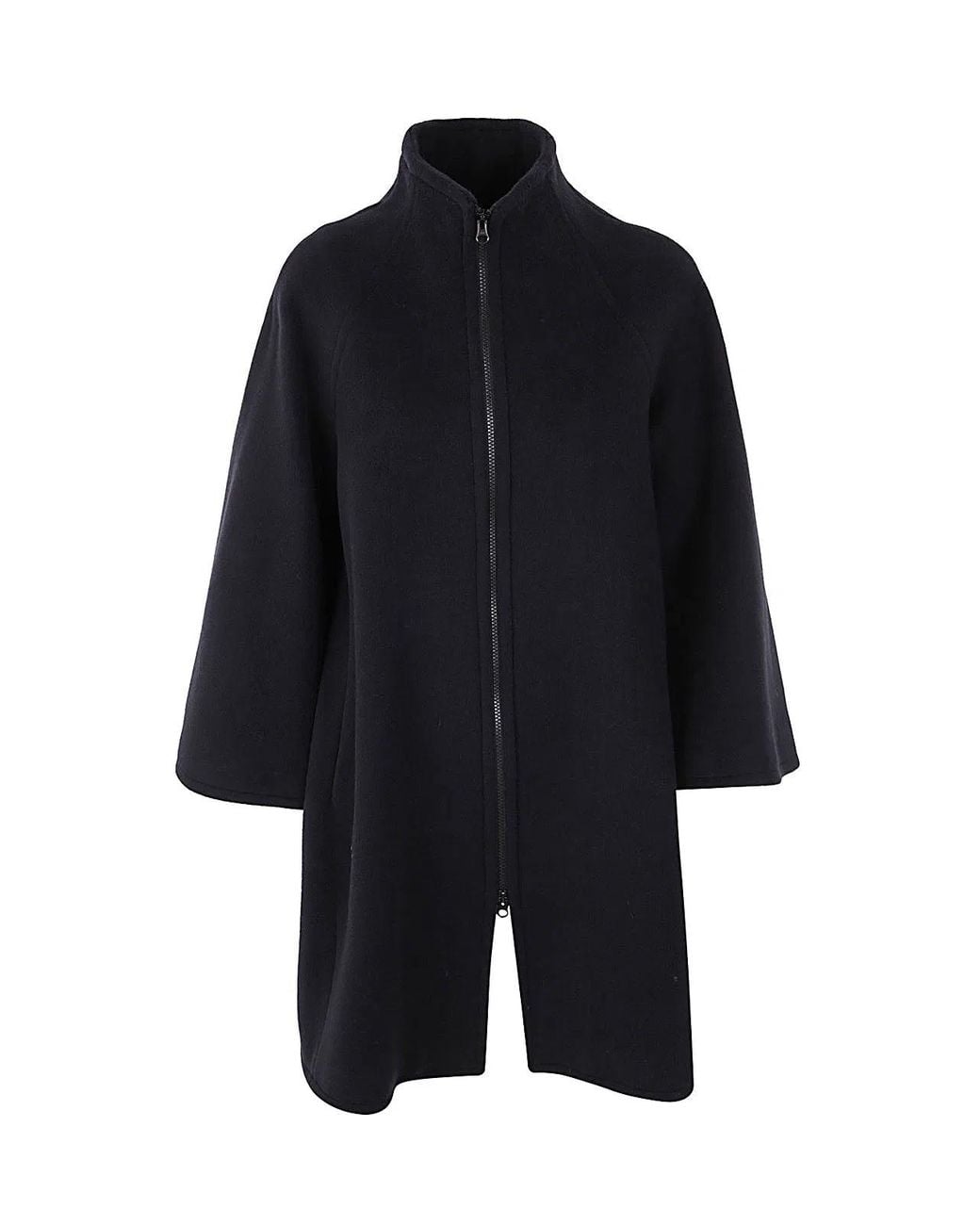 Gianluca Capannolo Blue Vivien Coat With Zip