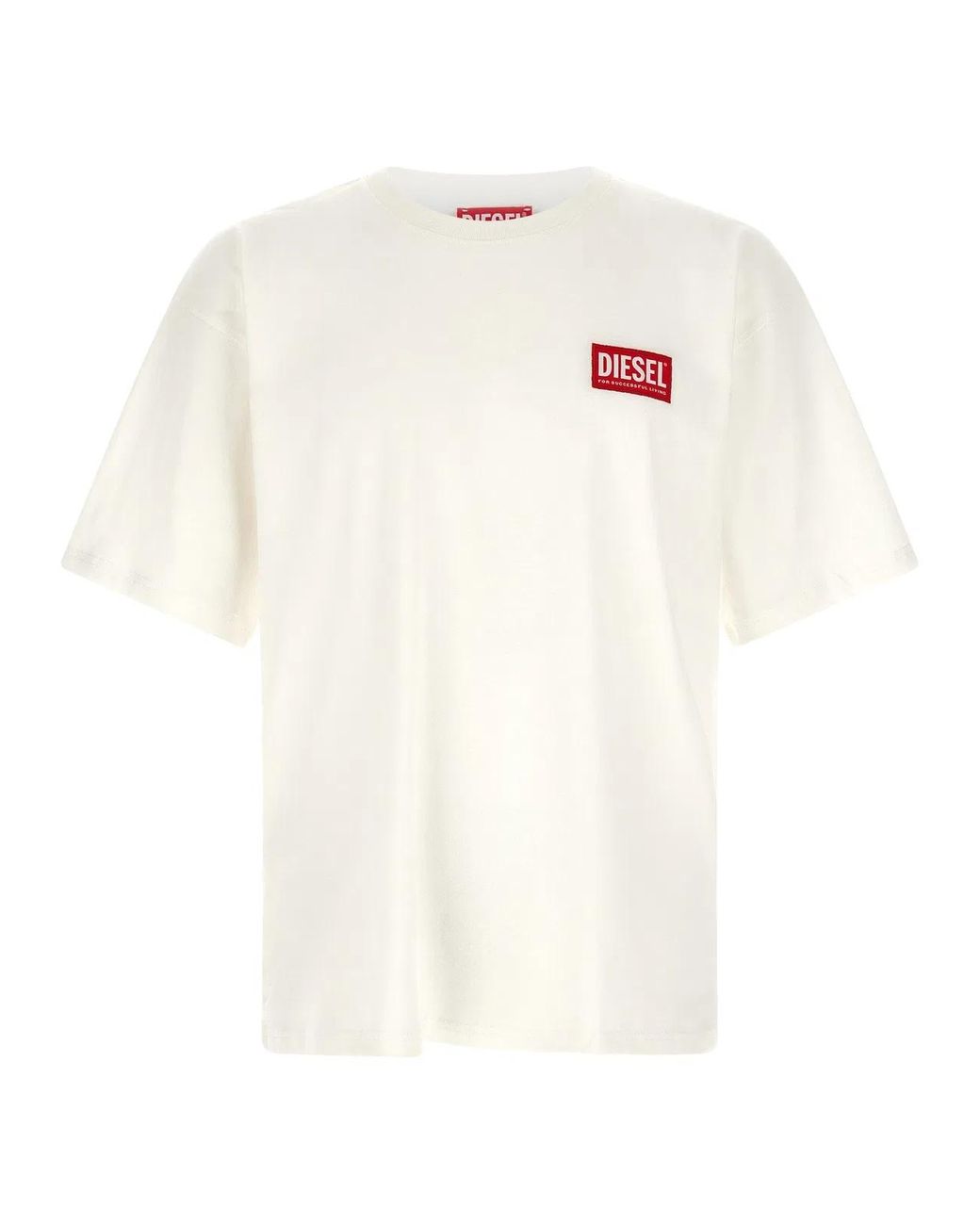 DIESEL White 'T-Boxt-Lab' T-Shirt for men