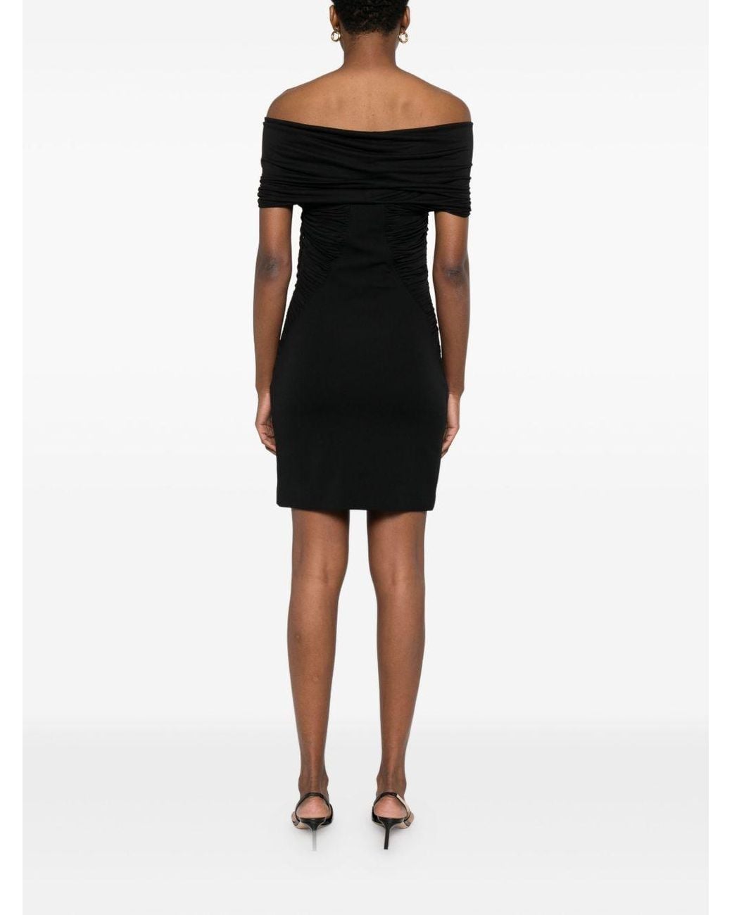 Max Mara Pure Black Dresses 68 Viscosa 28 Poliamide 4 Ea