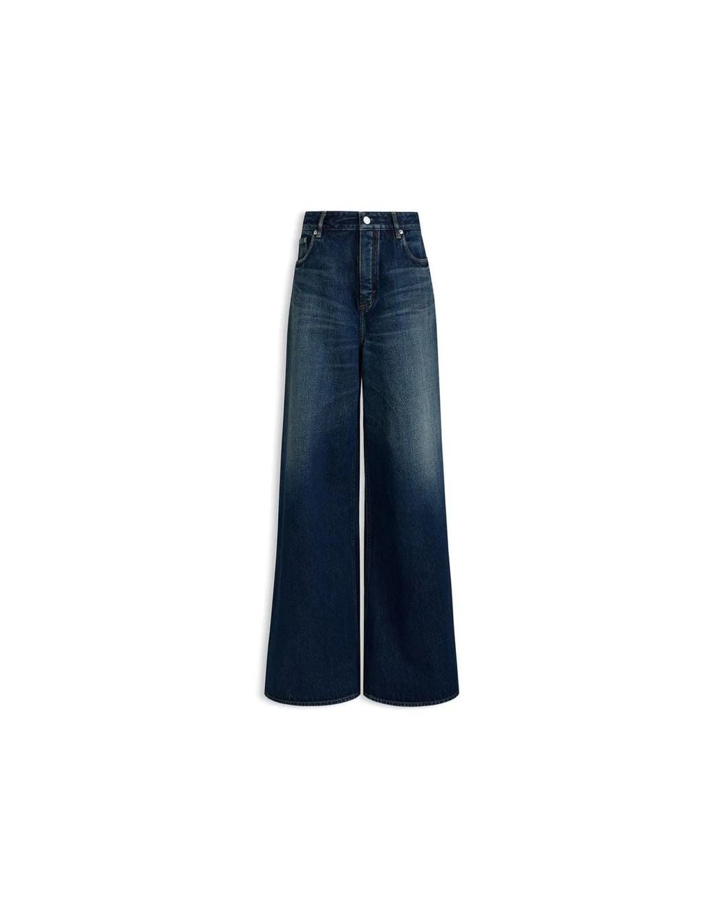 Alaïa Blue Alaia Palazzo Pants Denim