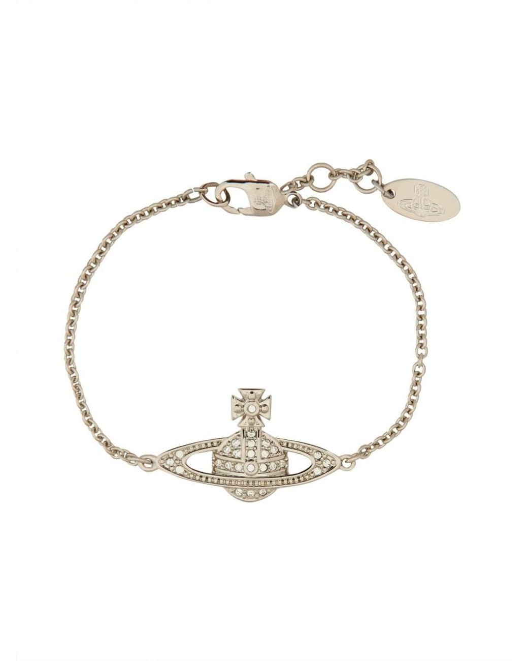 Vivienne Westwood White Bracciale Mini Bas Relief