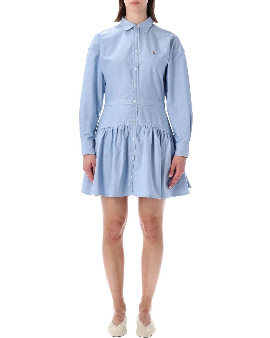 Polo Ralph Lauren Blue Oxford Cotton Shirt Dress
