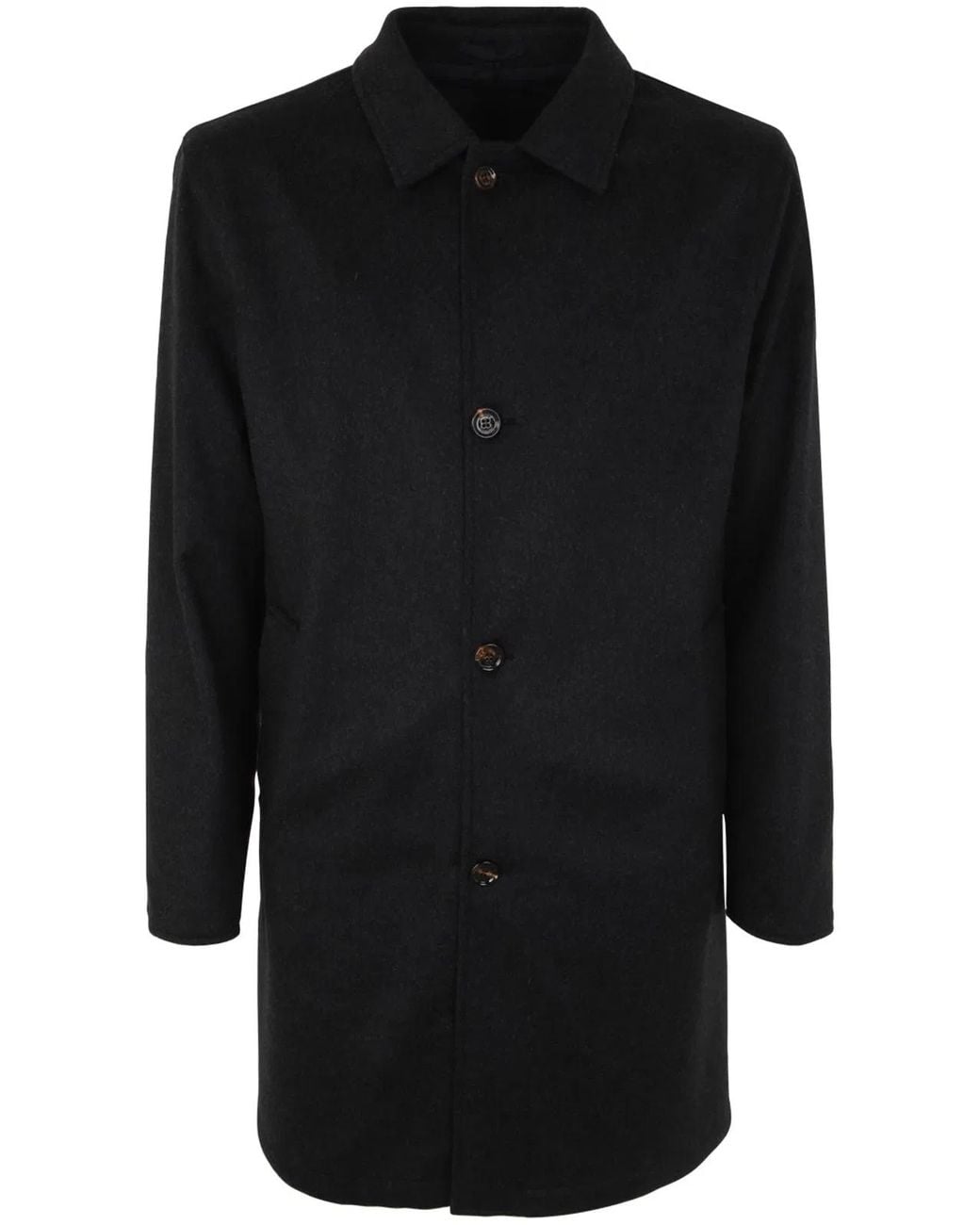 KIRED Black Peak Reversible Coat for men
