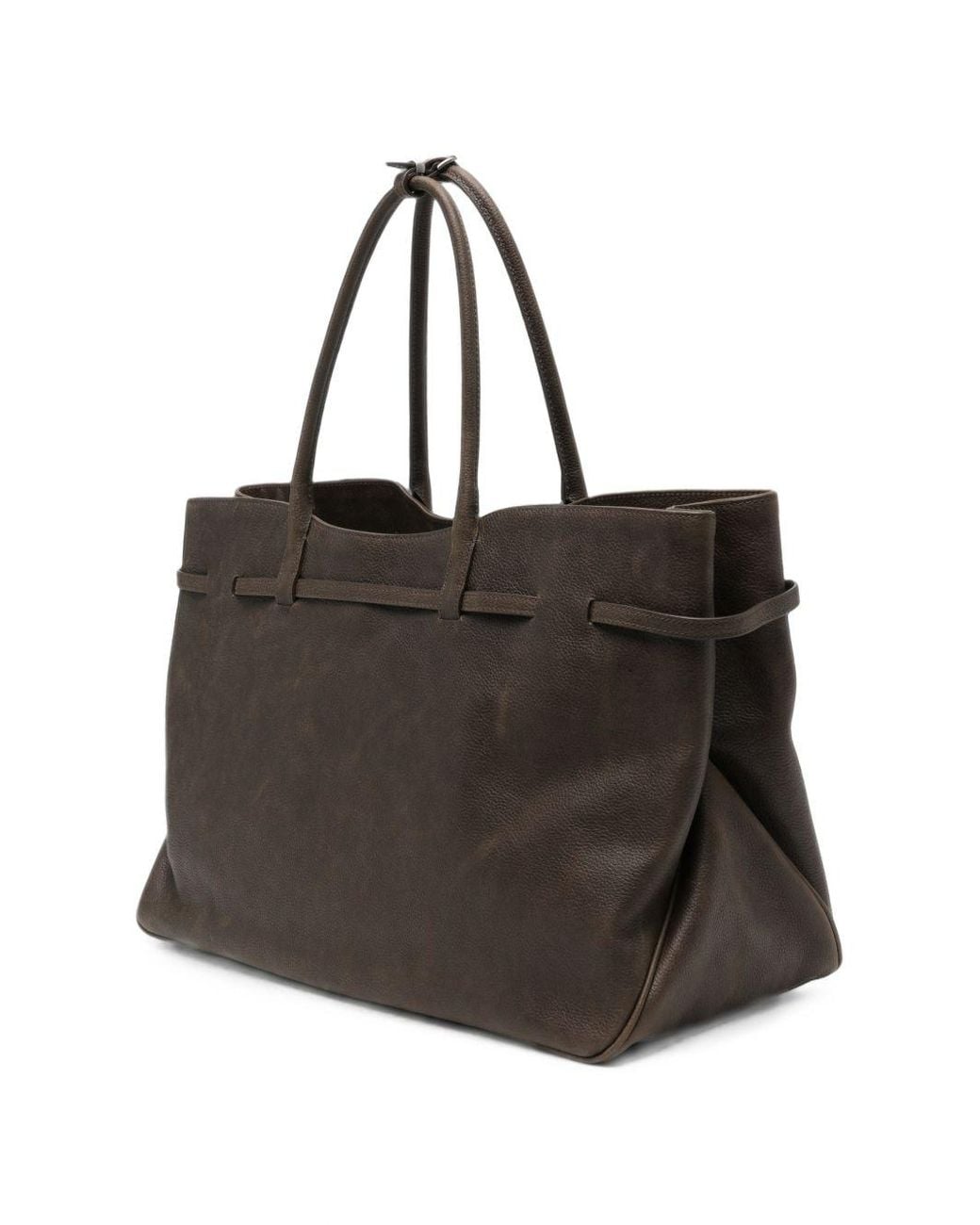 MARGE SHERWOOD Black Grandma Leather Tote Bag