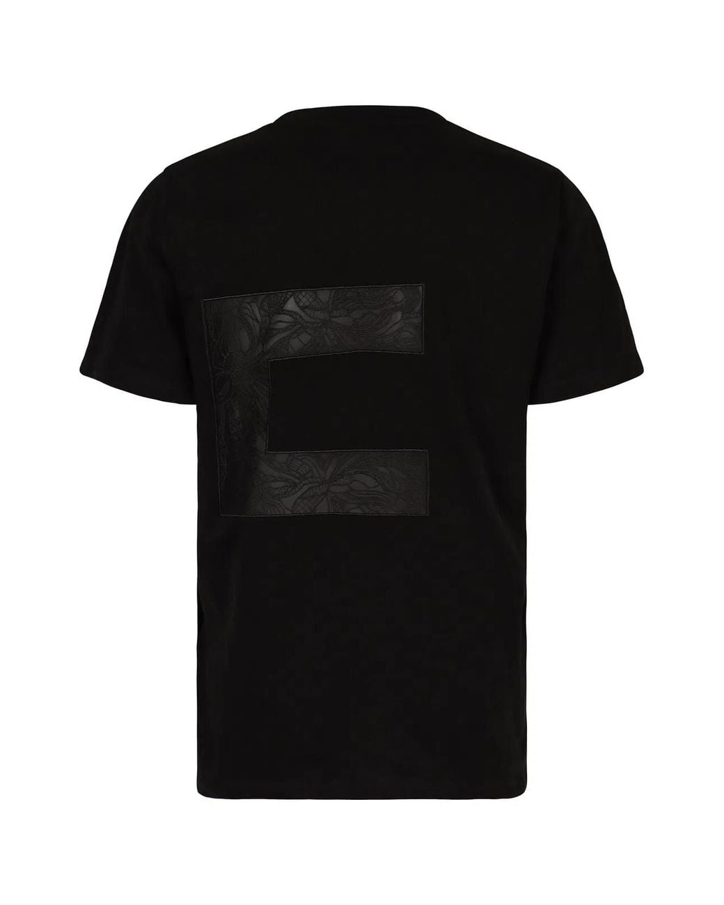 Elisabetta Franchi Black Crew-Neck T-Shirt