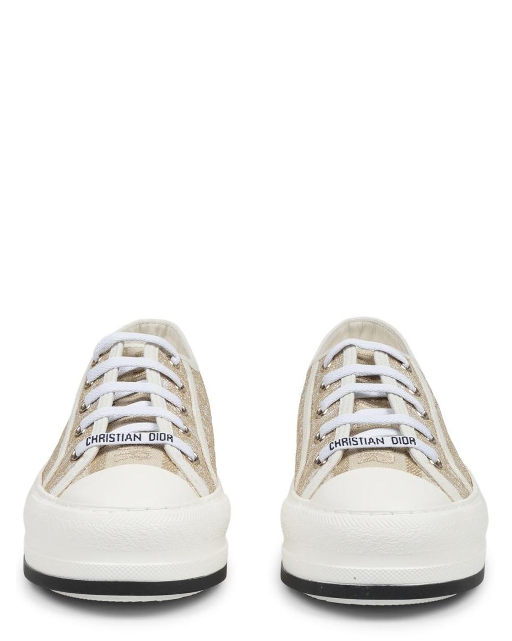 Dior White Dior Sneaker Con Motivo Logo