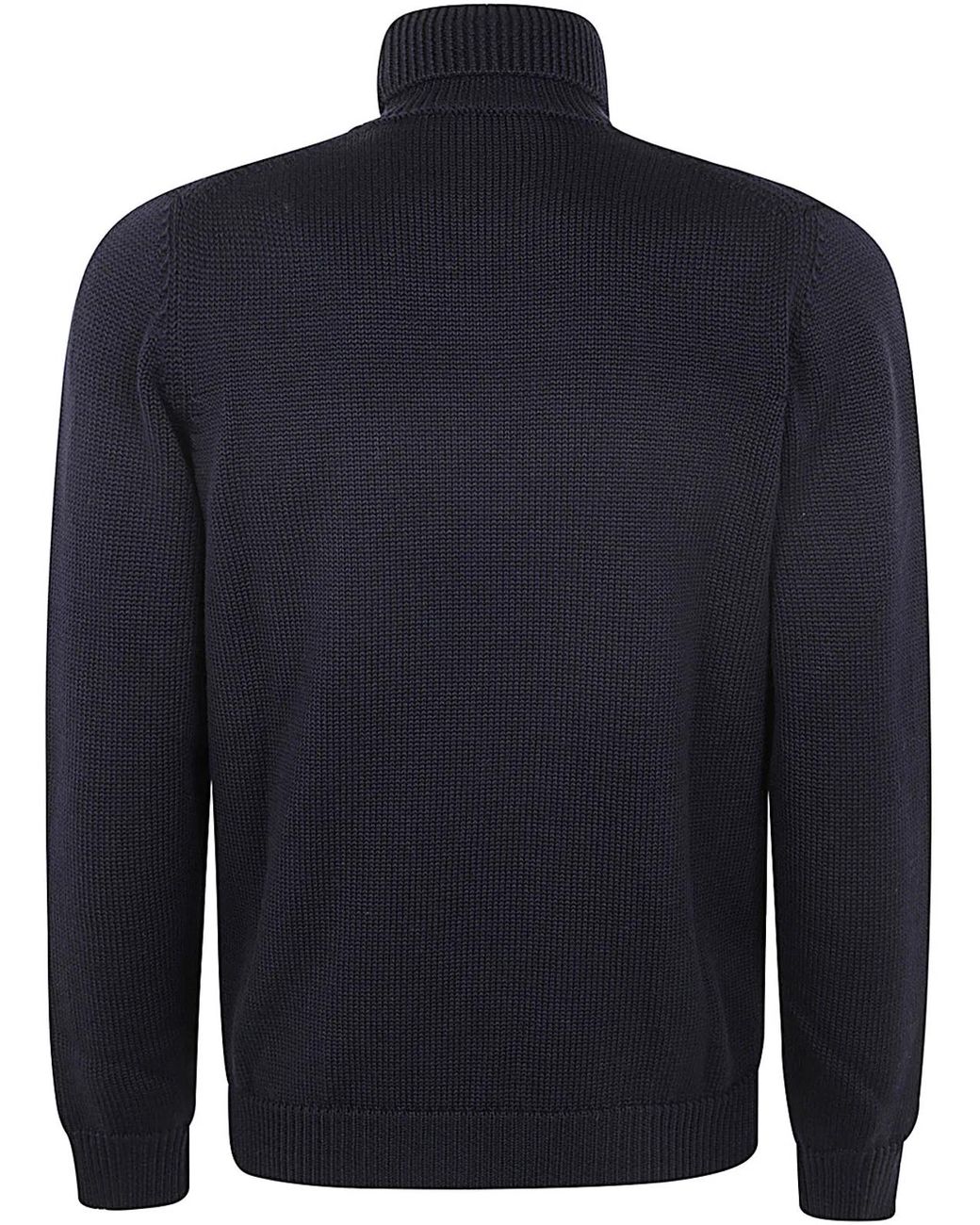 Nuur Blue Long Sleeves Turtle Neck for men
